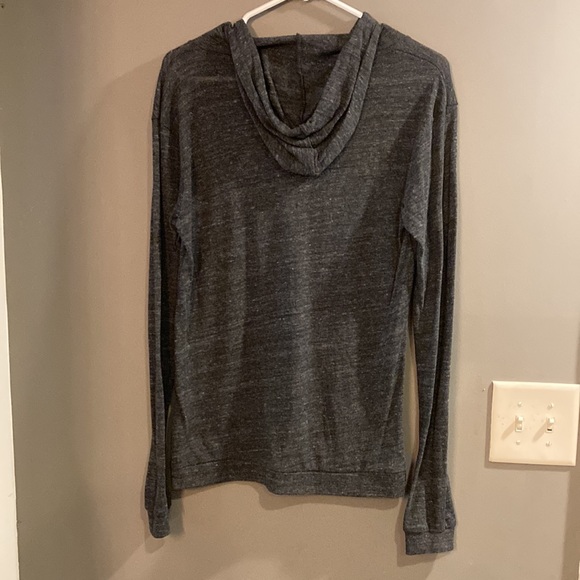 SOLD "Boy Mom” Long Sleeve, Hooded T-Shirt - Picture 4 of 4